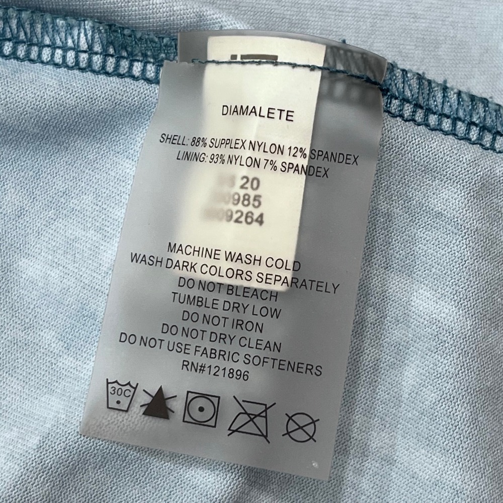 Title Nine Diamalete Blue White Stripe Active Dress Womens Large Strappy Back L - Picture 4 of 8
